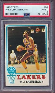 Topps Wilt Chamberlain 1973 #80 ¡PSA 4!! - Imagen 1 de 2