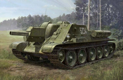 Tamiya 1/48 Model Kit Esercito Sovietico artiglieria semovente SU-122 da Jp 2131 - Immagine 1 di 4