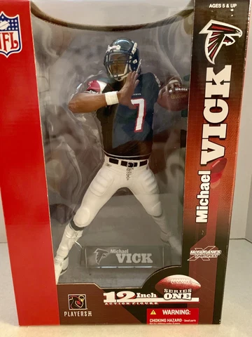 NFL "MICHAEL VICK" 12" Series 1 Action Figure McFarlane's x Sportspicks 2003 Cover