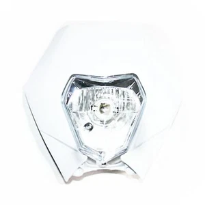 BLANCO ANTIGUO KTM Estilo Rec Reg Cabeza Luz PIT Trail Dirt Motocicleta Motocross Bicicleta - Imagen 1 de 4