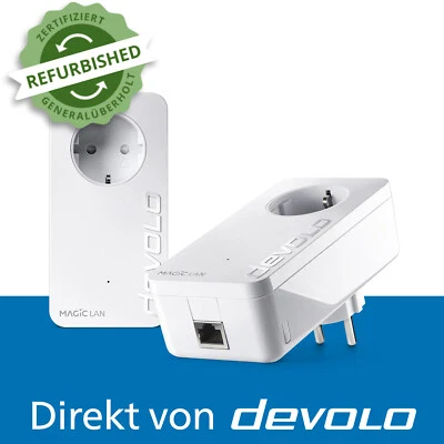 devolo Magic 1 LAN Powerline 1200 Mbps 1x Gbit LAN-Port  2x Adapter / dlan 2.0 - Bild 1 von 4