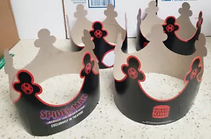 4 Burger King Crown Spiderman edition Paper Hat BK 4 hat Free Shipping - Picture 1 of 1