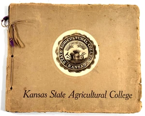 Álbum de fotos universitario agrícola estatal de Kansas mega raro de 1800 K-STATE K-STA - Imagen 1 de 13