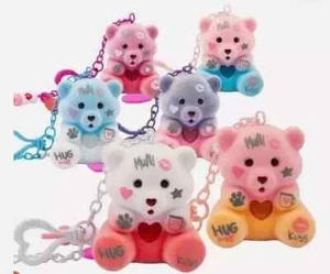 Coccolotti Love E Tell Peluche Orsetto Colorato Registra Audio Charm Portachiavi - Photo 1/6