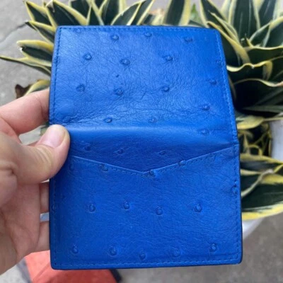 Bụle   OSTRICH GENUINE LEATHER SKIN CREDIT CARD HOLDER/ WALLET CARD/ CARD HOLDER - Image 1 of 4