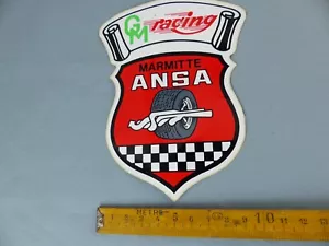 Autocollant GM RACING MARMITTE ANSA Aufkleber VINTAGE OLDTIMER B11 - Imagen 1 de 1