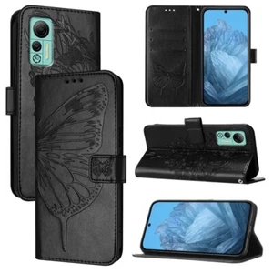 For Ulefone Note 14 Embossed Butterfly Leather Phone Case cover shell - Photo 1 sur 1