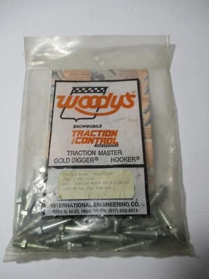 Woody's Snowmobile Traction Master Gold Digger Hooker 1.2" Studs 48 pcs. NOS  c - Image 1 of 3