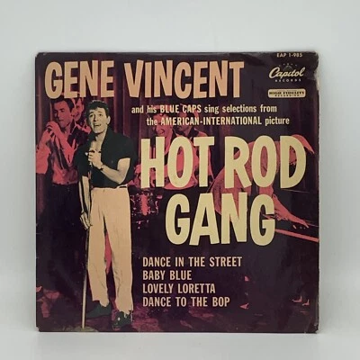 Gene VINCENT - "Hot Rod Gang" ORIGINAL 1ST UK PRESS CAPITOL EAP 1-985 7" EX/EX - image 1 of 4