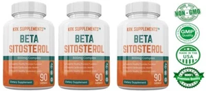 3 Pack Beta Sitosterol 800mg Prostate Super Support Cholesterol Urinary Bladder - Picture 1 of 10