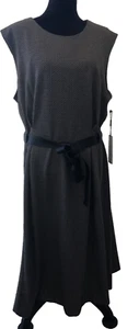 Calvin Klein Dress Womens Size 18W tweed lurax Sheath Ponte midi belted sparkly - Picture 1 of 7