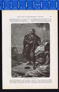 11.10.1492 - Nacht, als Kolumbus Amerika sah - 1915 Illustration - Bild 1 von 1