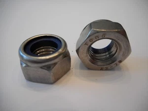 Tuerca autoblocante plana DIN985 tuerca de tope M2 a M12 acero inoxidable V2A A2-70 - Imagen 1 de 1