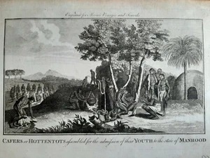 Nativi, Pastori, Nomadi, Passaggio età adulta / Acquaforte Henry Moore 1790 - Imagen 1 de 3
