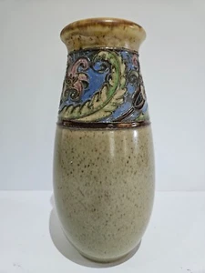 Royal Doulton Jugendstil Steinzeug Vase Winnie Bowstead um 1910 - Bild 1 von 10