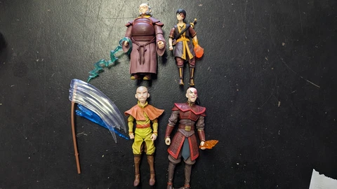 McFarlane Toys Avatar The Last Airbender lot BST AXN Aang Zuko Iroh loose Cover