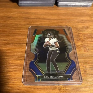 2022 Select Football LAMAR JACKSON Premier Level Red & Blue Die-Cut Prizm #107 - Picture 1 of 4
