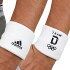 1-4 Adidas Schweißband Deutschland Olympia Tennis Armband Wristband weiß/schwarz