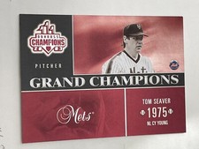 2003 Donruss Champions Grand Champions Metalized #18 Tom Seaver/100 METS!