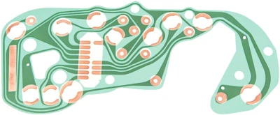 Panel de instrumentos OER placa de circuito impreso 1978-1979 Pontiac Firebird con medidores Foto 1 de 3