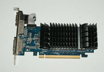 Asus Nvidia Geforce GT210 1GB PCIE DVI/VGA/HDMI Silent Graphics Card - Image 1 of 3