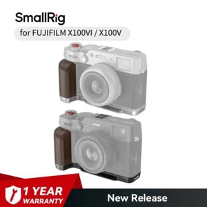 SmallRig Wooden L-Shape Grip, L Plate (Black/Silver) for FUJIFILM X100VI / X100V - Picture 1 of 16