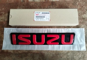 8-98214587-0 FRONT GRILLE LOGO EMBLEM GENUINE ISUZU MU-X MUX D-MAX SUV FREE SH. - Picture 1 of 11