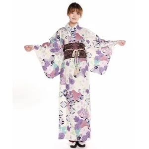 Women's Japanese Kimono Cosplay Traditional Costume Long Robe Yukata - Picture 1 of 6