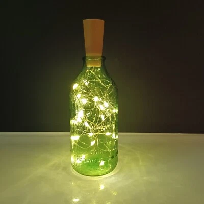 Botella de cerveza premium Green Rolling Rock de colección 7 OZ pony (sm) con luces de hadas Foto 1 de 4