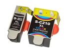 2 Multicolour Ink Cartridges replaces Samsung INK-M210 +Chip