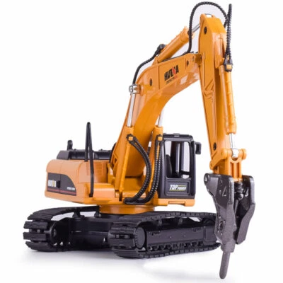 1:50 Drill Excavator Toy Construction Equipment Model Metal Diecast Toy Vehicle - Image 1 of 4