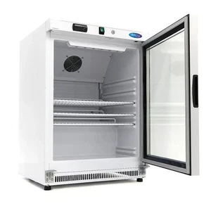 Gastro Kühlschrank - 200 l - Weiß - mit Glastür - Bild 1 von 5