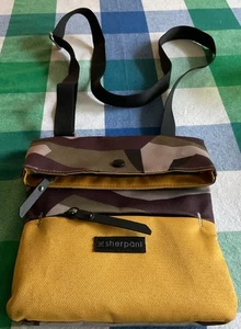 Sherpani Pica Crossbody Purse - Woman's Bag - Gold/brown/green Camo print - Picture 1 of 14