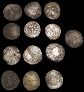 Lot De 13 Monnaies Feodales - Picture 1 of 2