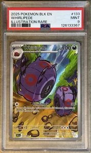 2025 POKÉMON BLACK BOLT EN WHIRLIPEDE ILLUSTRATION RARE #133 💎 PSA 9 - Bild 1 von 6