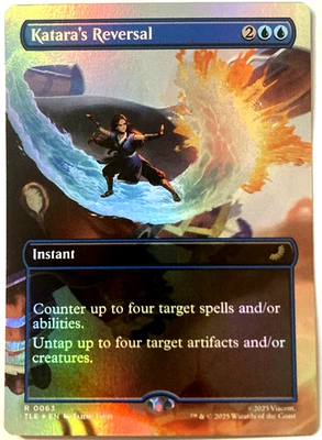 MTG Katara's Reversal (Borderless Foil) Avatar Eternal-Legal 63 NM - Image 1 of 4