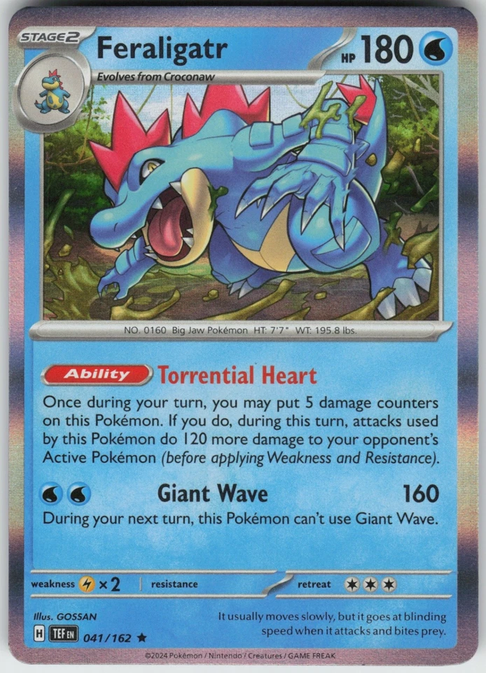Holo Foil Feraligatr 041/162 Rare SV05: Temporal Forces - Image 1 of 1