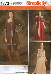 Costume Sewing Pattern, Goth, Renaissance Size 6-14 #1773 From UK Sewing Pattern