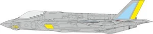 Eduard escala 1/72 F-35A paneles RAM máscara de pintura tardía para Tamiya - CX655 - Imagen 1 de 2