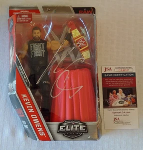Autographed Signed KEVIN OWENS WWE Mattel ELITE 47 Figure MOC WWF JSA NXT Belt - Picture 1 of 1