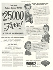1943 Wwii Modess Sanitary Napkins Print Ad Women Femine Hygiene