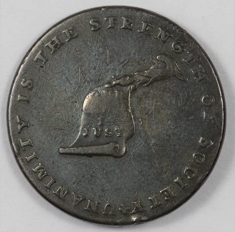 1790s Kentucky Cent Plain Edge Colonial Token Cover