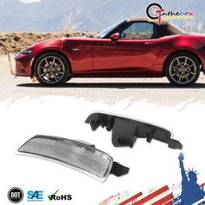 For 16-22 Mazda Miata MX-5 Clear Front Side Marker Lamps Driver & Passenger Side - Picture 1 of 8