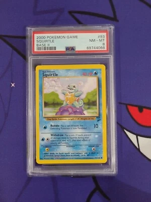 2000 Pokemon Game Squirtle Base Set II #93 PSA 8 - Image 1 of 2