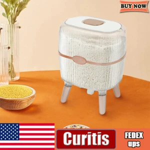 Rice Dispenser, Large Sealed Grain Container Storage with Lid Measuring Cylinder - Picture 1 of 16
