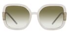 Tory Burch TY9063U Sunglasses Women Milky Ivory Square 56mm New & Authentic