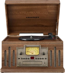 Crosley CR704B-WA Musician 3-Speed Turntable with Radio, Cd/Cassette Player, Aux - Picture 1 of 12