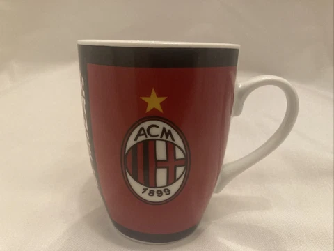 Vintage AC Milan Professional Football Club Coffee Mug Cup AMAZING SHAPE! RARE! Cover