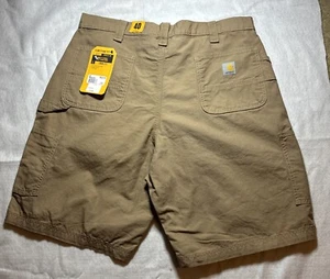 Carhartt Shorts Men 40 Loose Fit Canvas Utility Tan Beige 10 Inseam BS0147-M NWT - Picture 1 of 3