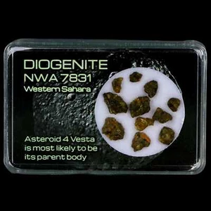 Diogenit Meteoriten Asteroid 4 Vesta Specimen NMW 7831 Westsahara Display - Bild 1 von 4